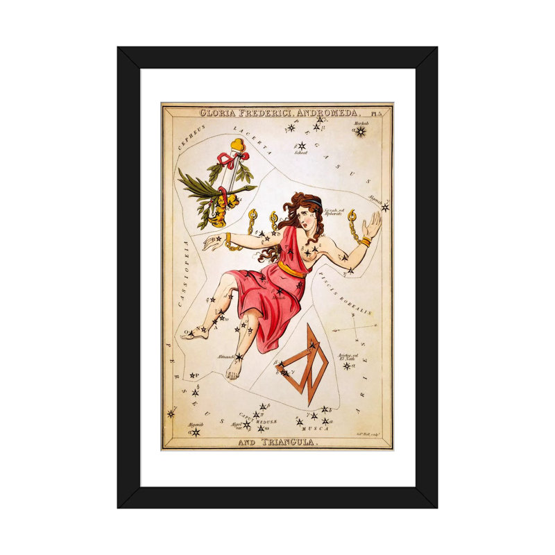 « gloria frederici, andromeda et triangula » par graphics, impression sur toile Sidney Hall, H 32 po x l 24 po x P 1 po