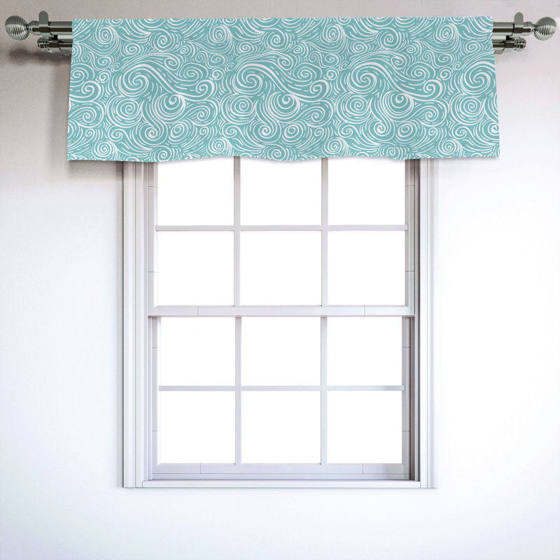 Sateen Ruffled Window Valance