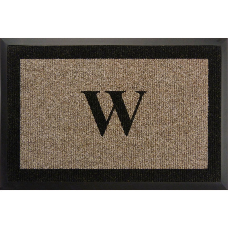 Tapis d'extérieur antidérapant Asai, Taupe, W, l 24 po x L 36 po