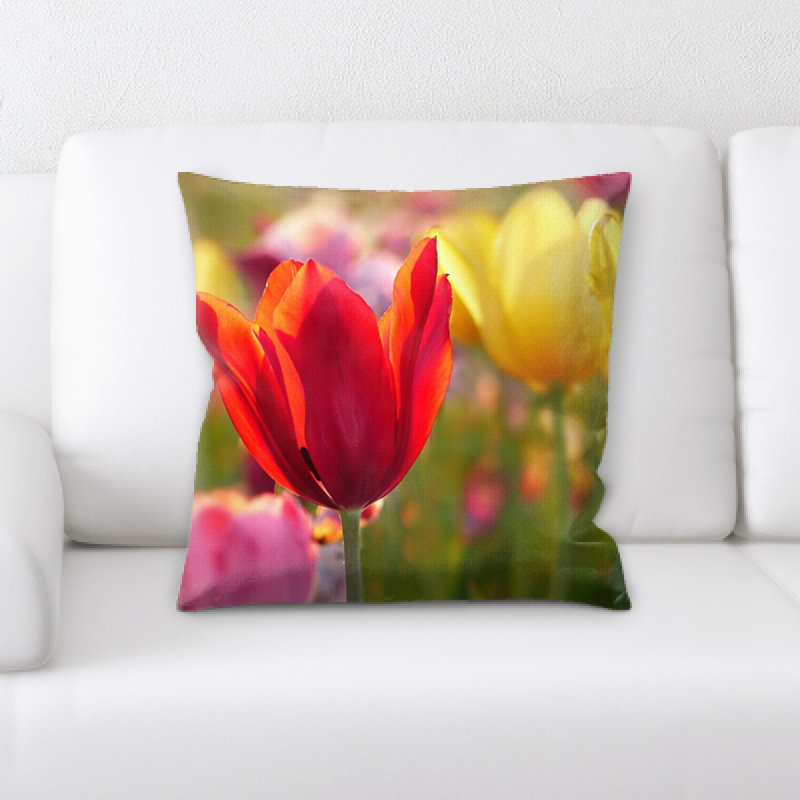 Coussin de tulipes