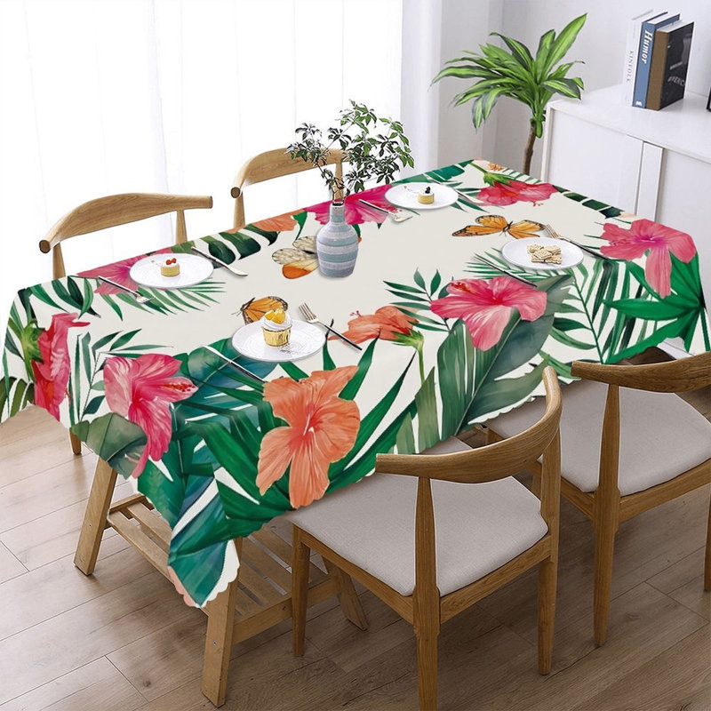 Nappe Tropical Hibiscus Butterfly 60 "x 120"