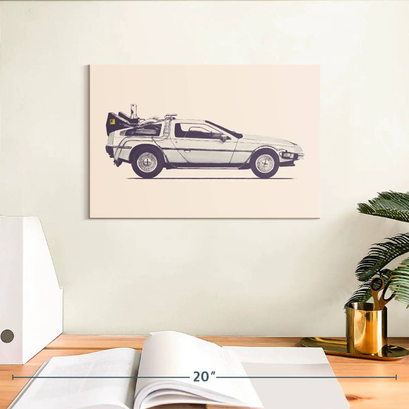 Meor Delorean, H 8 po x l 12 po