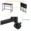 Petit bureau d'ordinateur pliable noir pour bureau à domicile-112201398
