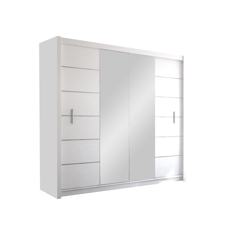 Bhopal Manufactured Wood Wardrobe, White