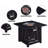 Fire Pit Table, 32-Inch Square 50,000 BTU Auto-Ignition Propane Gas Firepit With Waterproof Cover