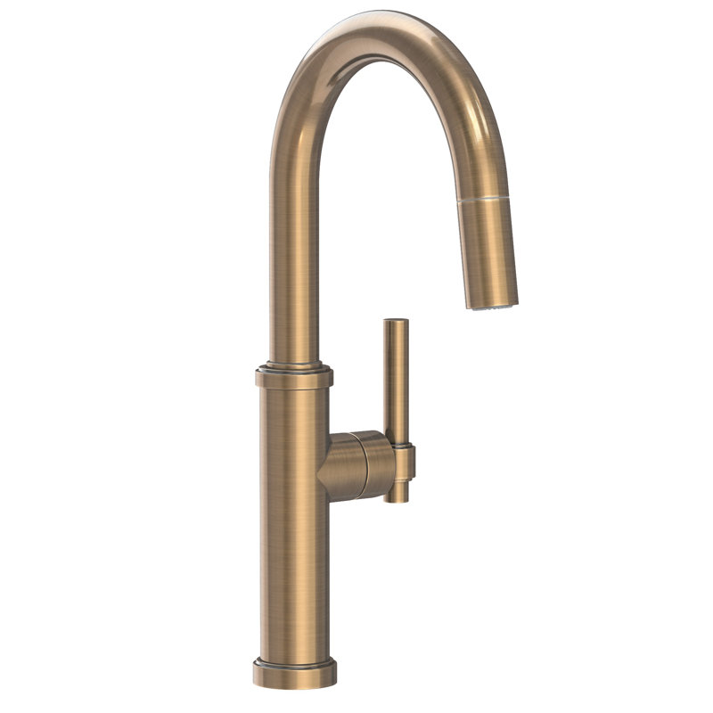 Prep/Bar Pull Down Faucet, Antique Brass