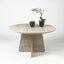 Petite table de bout moderne pour le salon Travertine Look-687432415