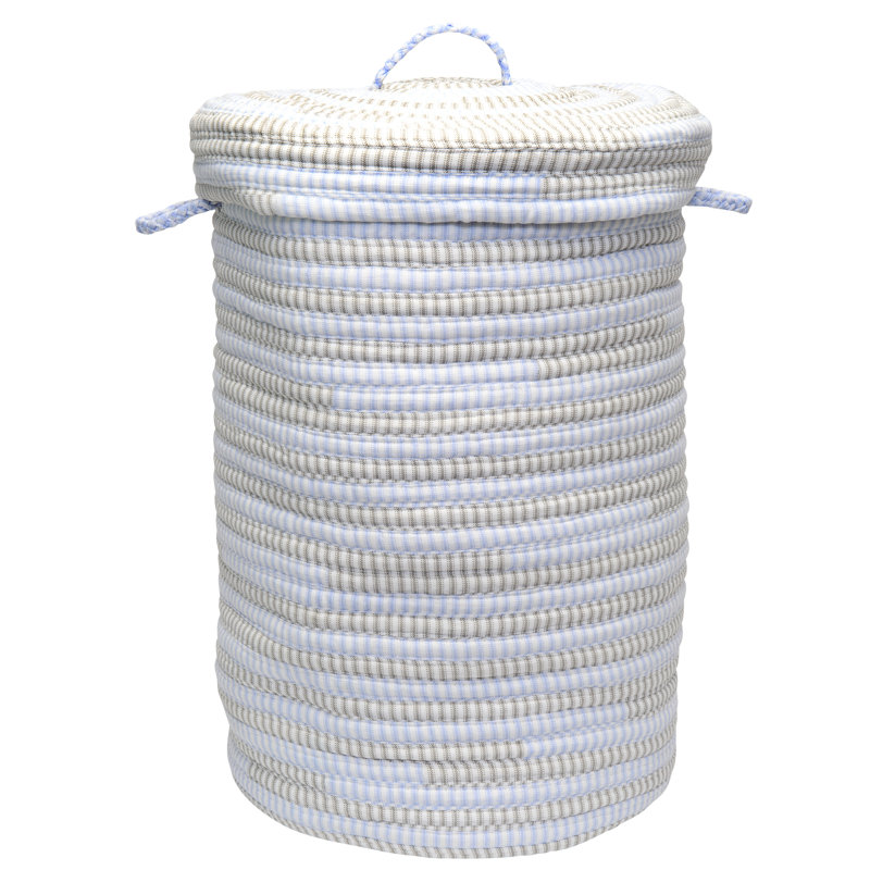 Panier à linge Banneker, Bleu gris