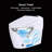 Homary 1.28 Gallons GPF Elongated Chair Height Floor Mounted Bidet Toilet