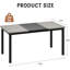 Bureau d'ordinateur 63 po, grand bureau avec structure en métal, poste de travail profond pour bureau à domicile-600606214