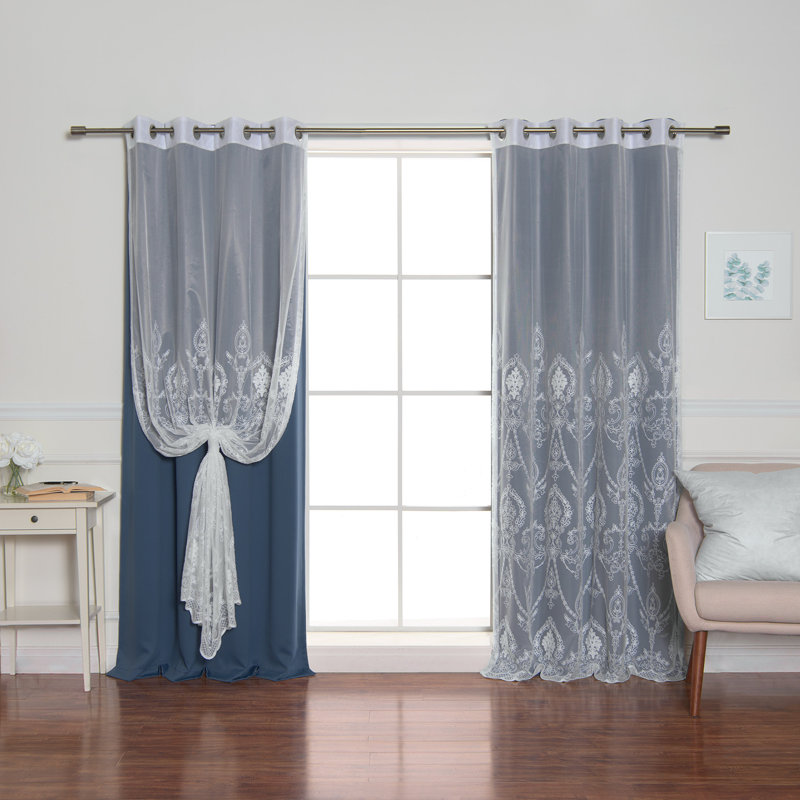 Portishead Room Darkening Curtain, 52" W x 96" L, Indigo