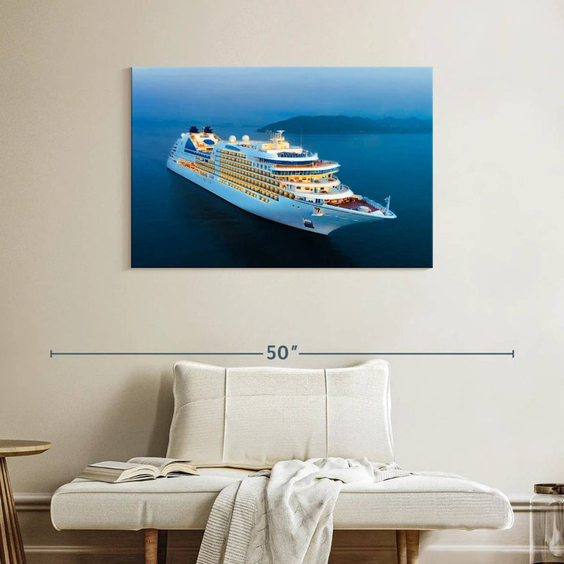 Bateau de croisière, H 26 po x l 39 po