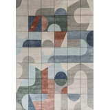 Contemporary One-of-a-Kind Rectangle 8 X 10 Hand Knotted Area Rug