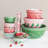 Stoneware Measuring Cups With Holiday Pattern