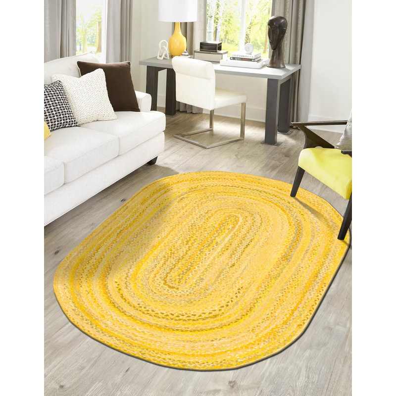 Kahwajian Cotton Indoor Rug, Oval 8' x 10'