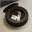Table basse ronde avec rangement cannelé et plateau en verre trempé-290123841-290123854
