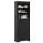 70" Tall Bookshelf, 5-Tier Floor Standing Bookcase With Adjustable Shelves And Doors-1544587708