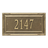 Gardengate Personalized Grande 1-Line Wall Address Plaque
