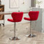 Upholstered Adjustable Swivel Barstools, Set Of 2-1029156992