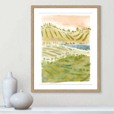 Imprimé campagne toscane par Leah Straatsma