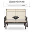 Chaise berçante d'extérieur en métal