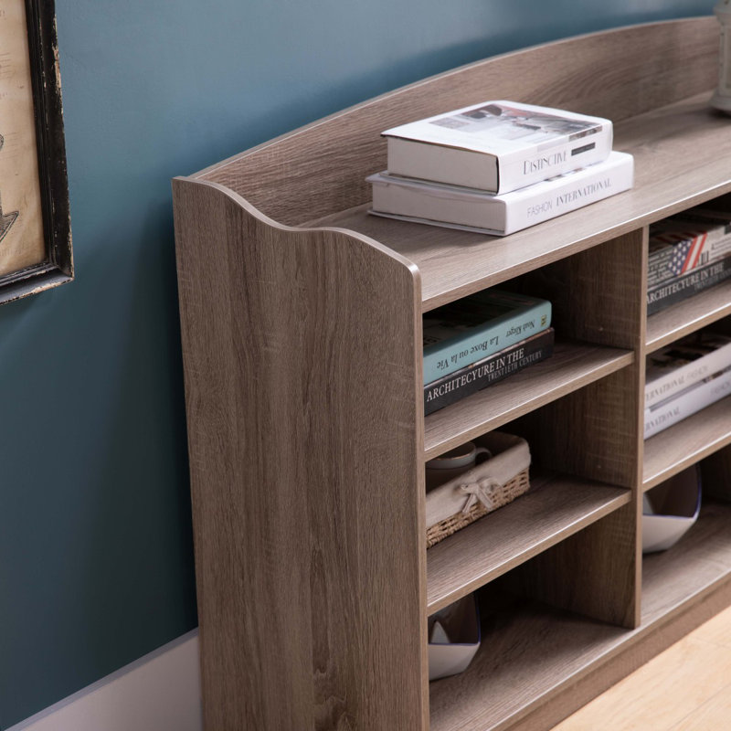 Banc de rangement pour chaussures en bois, neuf tablettes de rangement, rangement pour vestibule