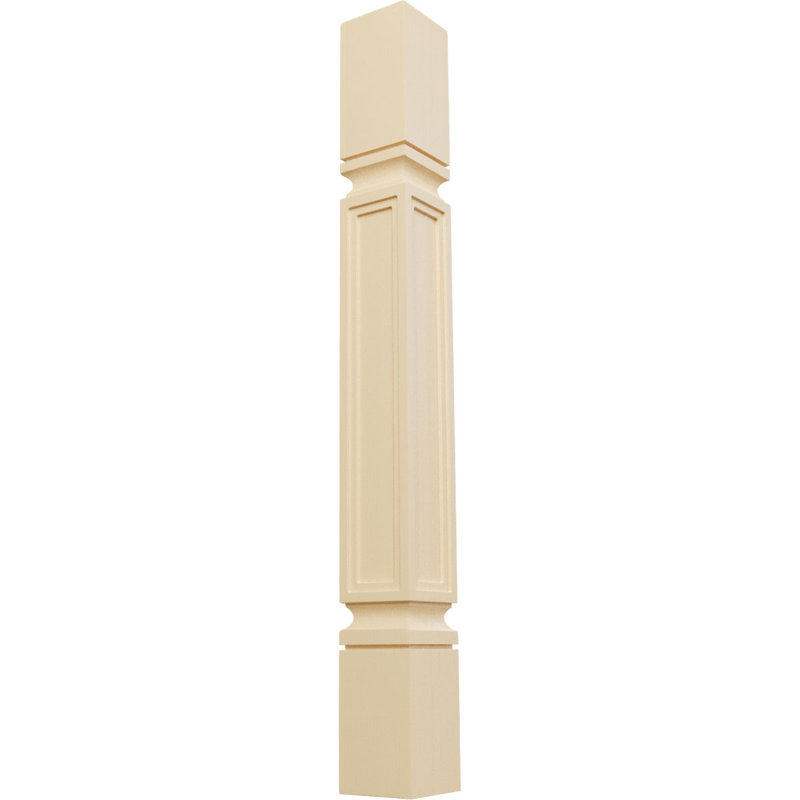 Colonne à panneau surélevé Kent, 5"W x 5"D x 35 1/2"H, Aulne