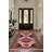 Otasna Collection Digital Print Cotton-Polyester Red Moroccan Rug-1438383169