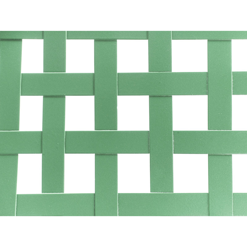 Round Iron Outdoor Bistro Table - 70 cm W 70 cm D, Green
