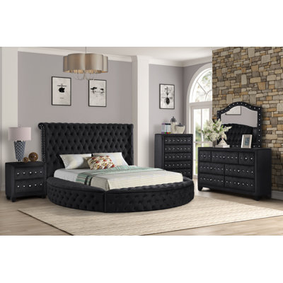 Taner Upholstered Storage Bedroom Set
