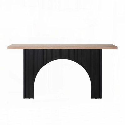 Console Table with Black Arch Base