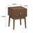 Medieval-Modern Style 2-Piece Bedside Table Set with Smooth Drawer Slides and Durable Metal Handles, Compact Multi-Functional Side Tables , Sturdy Construction with Ample Closed Storage Space