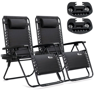 SUNMER Padded Extra Wide Recliner Chairs (Set Of 2)
