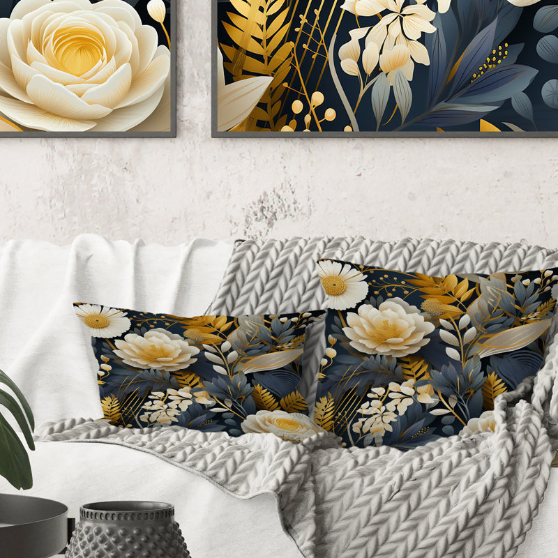 Motif floral et gris Enchanted Gardens