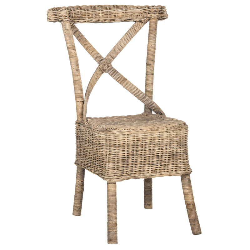 Chaise d’appoint cross back Sephina, Naturel