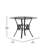 Hardrick 42'' Round Glass Dining Table with Crescent Style Metal Frame-28473371-28473368