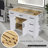Solid Wood 48'' Single Bathroom Vanity Base Only-95973197