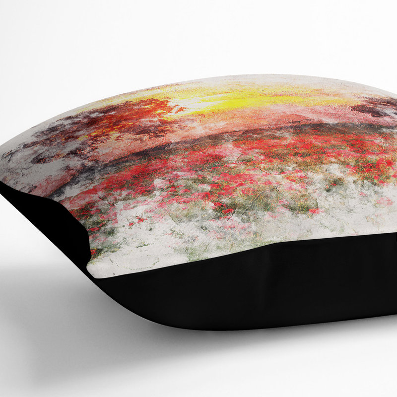 Square Cushion, Black, 40cm H x 40cm W x 15cm D