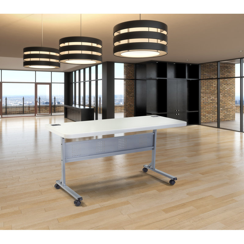 Flip-N-Store Training Table with Caster Wheels, 29.5" H x 60" W x 24" D