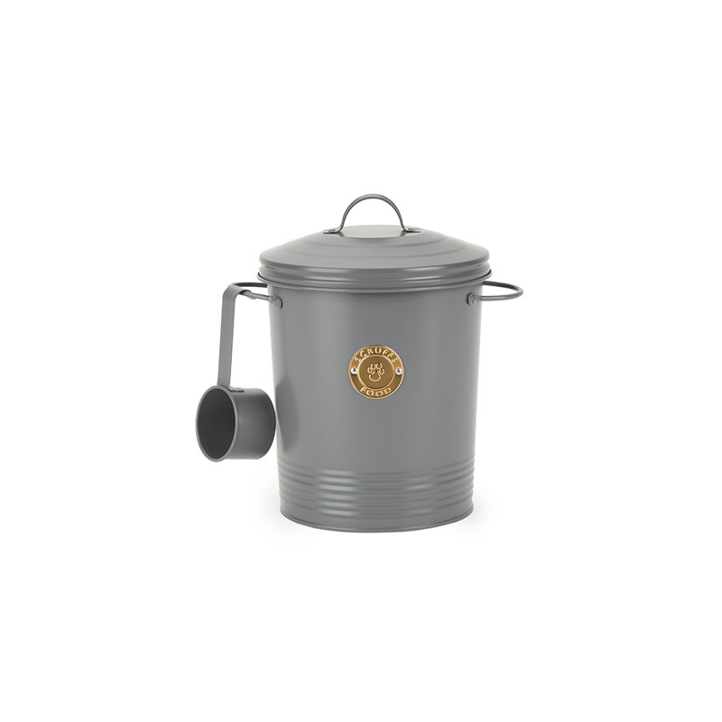 Dark Grey Food Storage Container, 8.8 lb