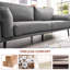 3 Seater Linen Sofa-532574771