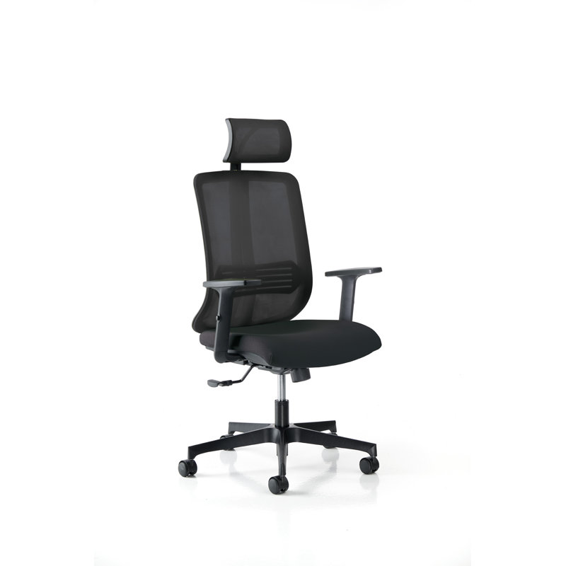 Charlmont Office Chair with Headrest, Black