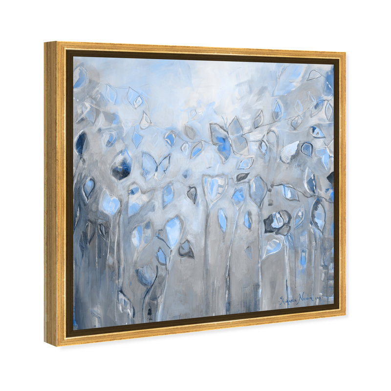 " Butterfly Dance ", Gold Framed Canvas, 24" H x 24" W 