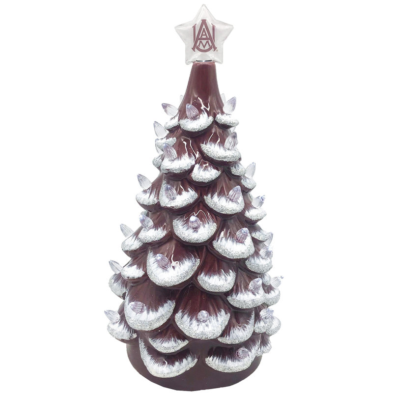 Arbre en céramique NCAA College Spirit, Alabama A&M Bulldogs