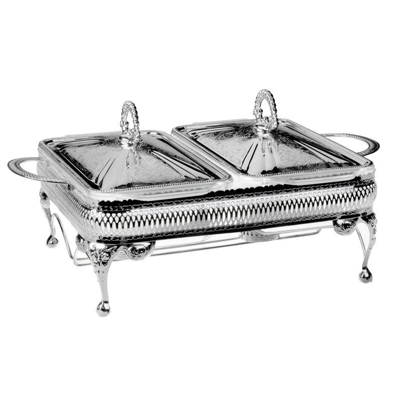 Rectangle Silver Plated Casserole Set