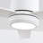 Valen 60" Indoor/Outdoor Ceiling Fan with LED Light, 6CCT Dimmable, Ceiling Fan with Light and Remote - Matte White-524307760-524307761