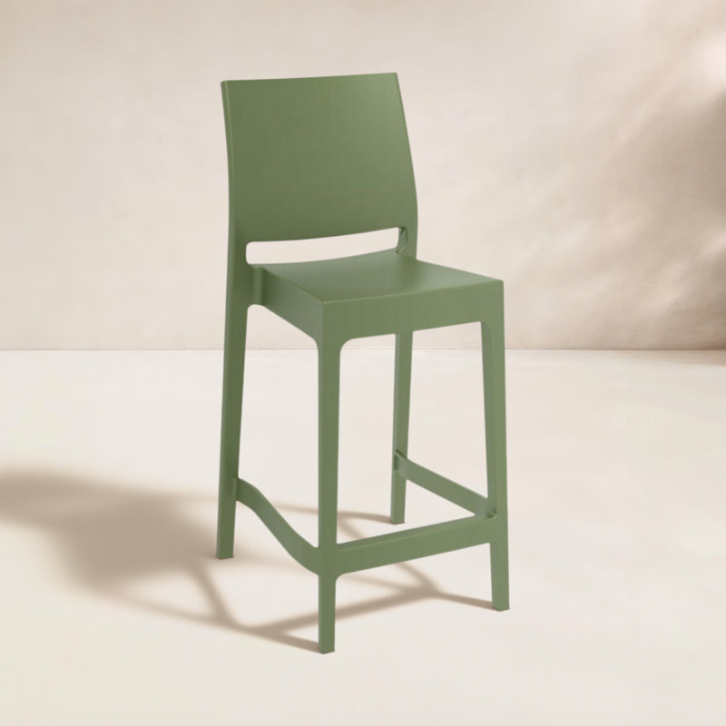Tabouret de bar Adrienne, Vert olive, 25.5"