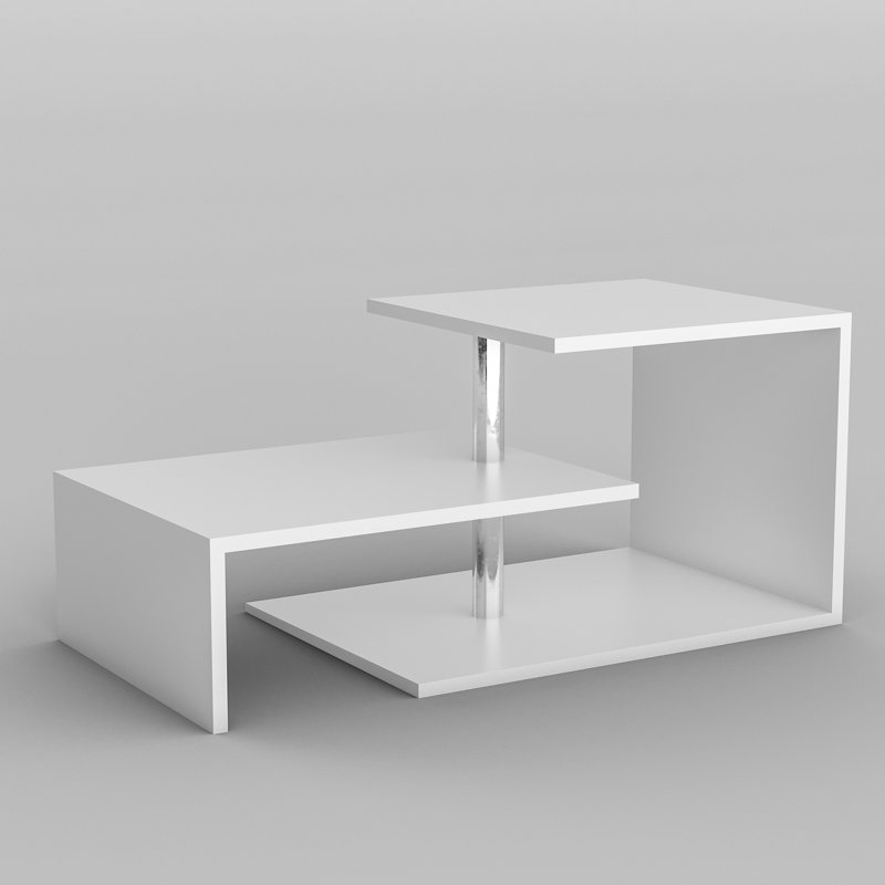 Table basse abstraite avec rangement Cettina