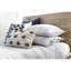 Taie décorative standard en coton gris / blanc / minuit Nantucket-38042717-38042718