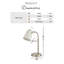 Rilley Slim Silver Polished Table Lamp With Adjustable Shade - Classic Anglepoise Style